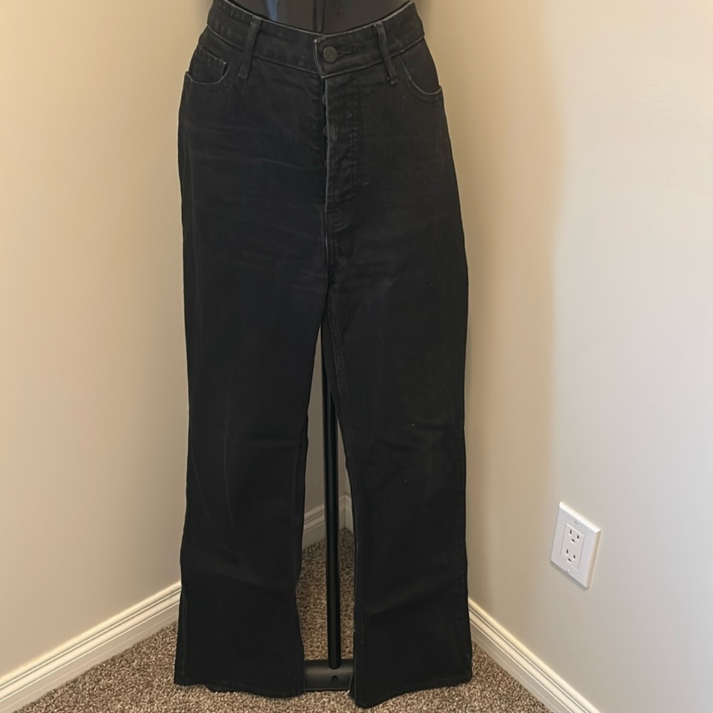 Boot-Cut Black Jeans